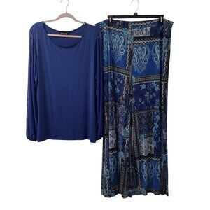 Antthony 2-Piece Pant Set, Size 2X, Blue